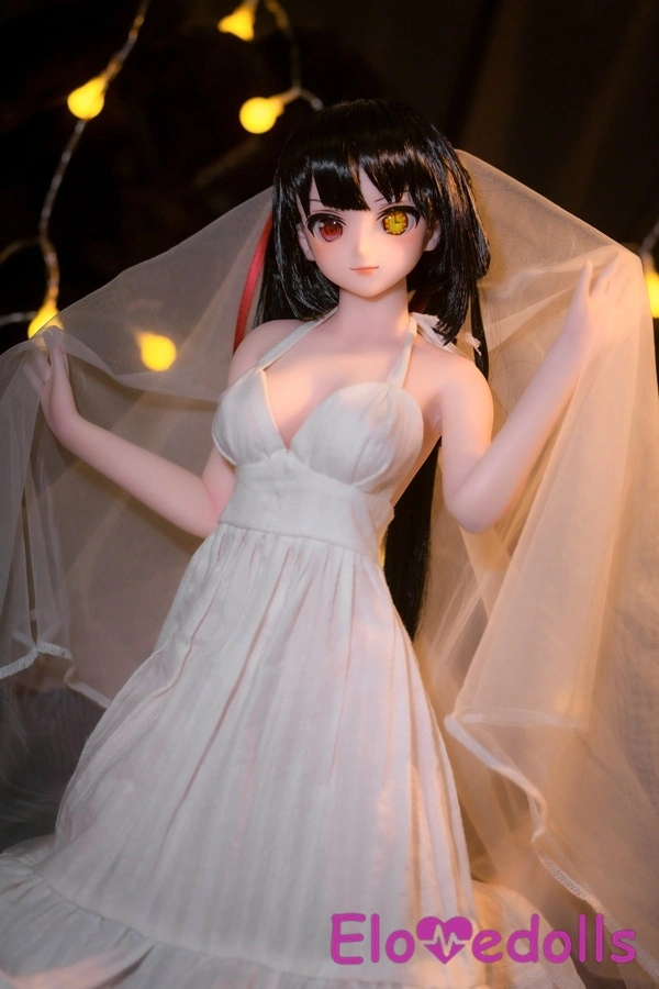 Búp bê tình dục mini 60cm cúp B, đầu nhựa vinyl & thân TPE, ngực nhỏ, mắt xám, bộ sưu tập 3