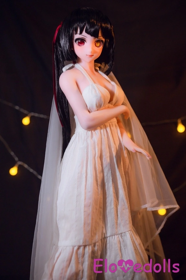 Búp bê tình dục mini 60cm cúp B, đầu nhựa vinyl & thân TPE, mắt xám, ngực nhỏ, bộ sưu tập 7