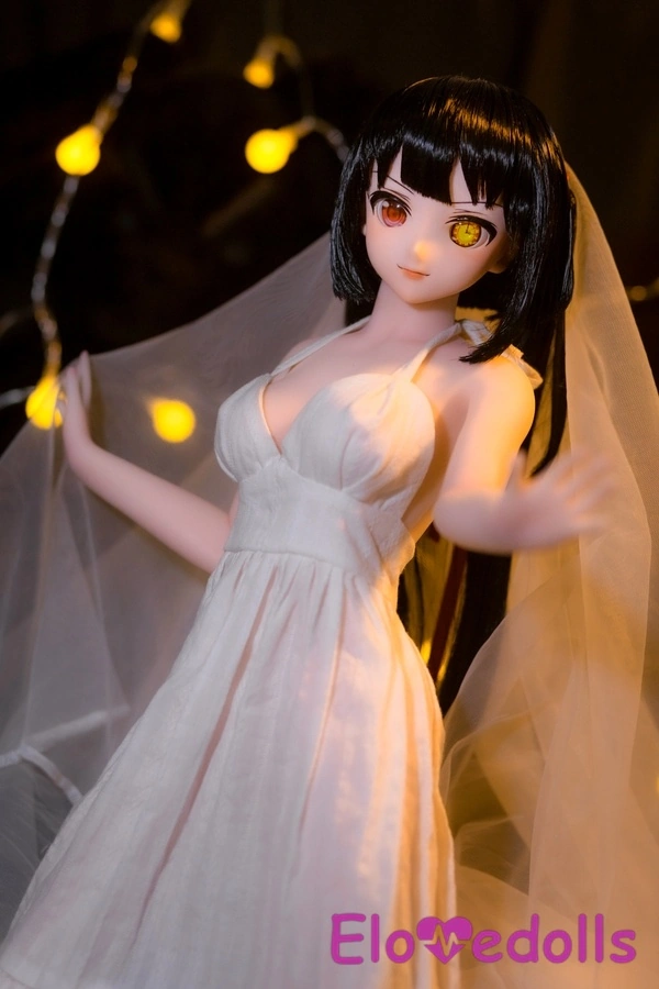 Búp bê tình dục mini 60cm cúp B, đầu nhựa vinyl & thân TPE, mắt xám đen, bộ sưu tập 8