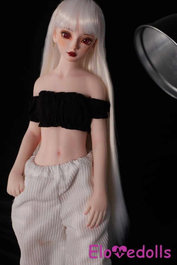 Búp bê tình dục mini 55cm đầu bằng nhựa vinyl AA & thân bằng silicon, môi mỏng, ngực nhỏ, bộ sưu tập 6