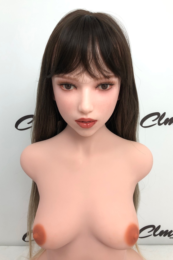 110cm A Cup Silicone Head&TPE Body Gray Medium Breasts Petite Sex Doll Torso Gallery 5