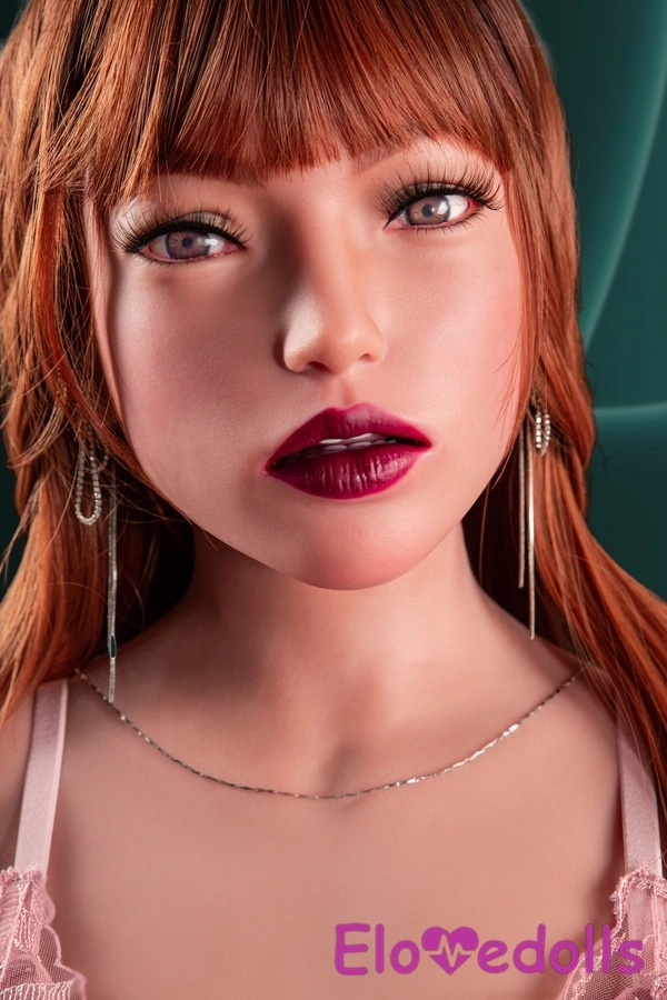 110cm A Cup Σιλικόνη Κεφαλή & Σώμα TPE Κόκκινα Λεπτά Χείλη Κεχριμπαρένια Μάτια Κορμός Κούκλας Σεξ Προϊόν
