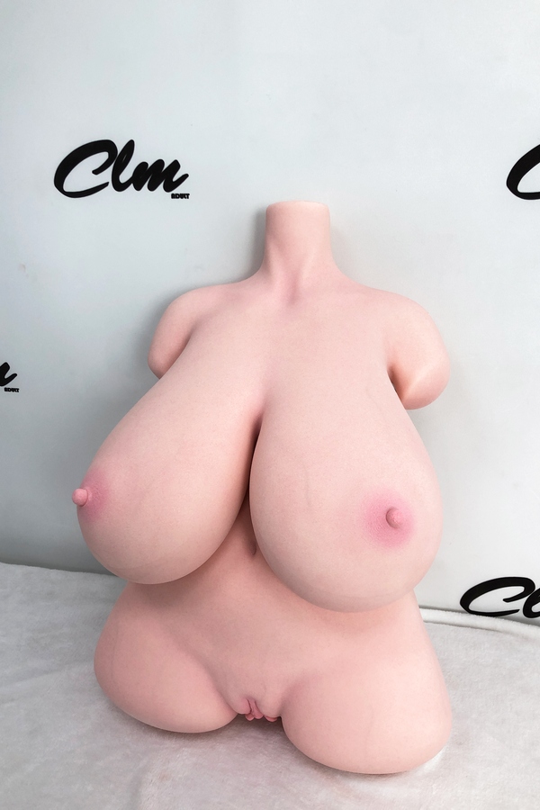 54cm H Cup Silicone Voluptuous Amber Eyes Thin Lips Sex Doll Torso Detail View 3