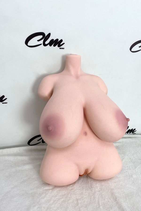 54cm H Cup Silicone Thin Lips Medium Breasts Blonde Sex Doll Torso Detail View 12