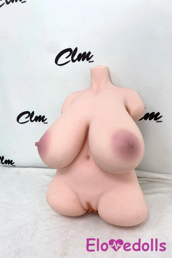 Boneka Seks Silikon Mata Amber 54cm H Cup Bibir Tipis Payudara Sedang Detail Torso Lihat 13