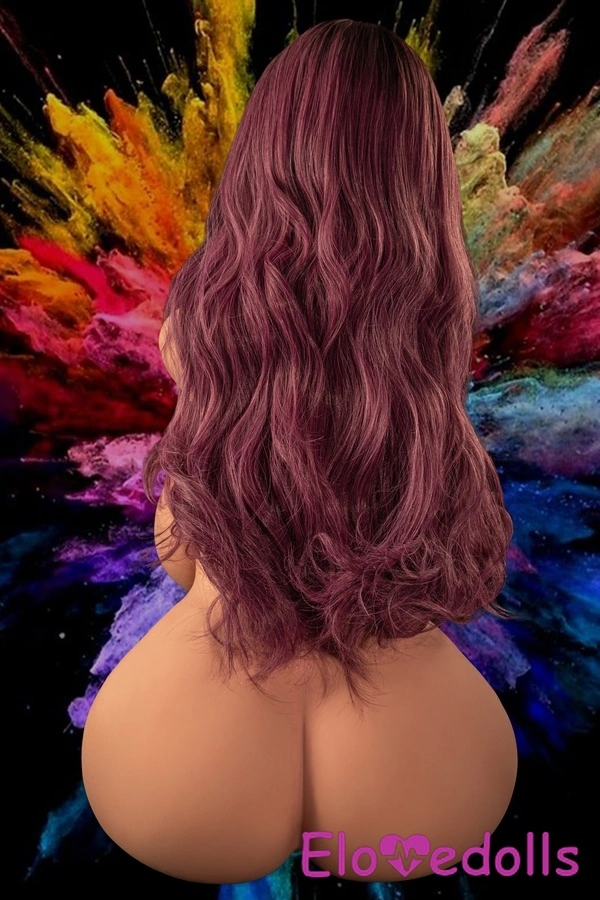 110cm L Cup Silicone Head & TPE Body Petite Breasts Amber Eyes Pink Thick Sex Doll Gallery 6