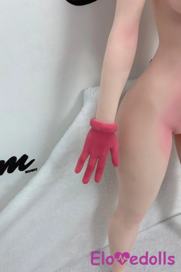 Muñeca sexual de fantasía de silicona, copa C, 70 cm, pechos medianos, ojos grises, labios finos. Galería 4