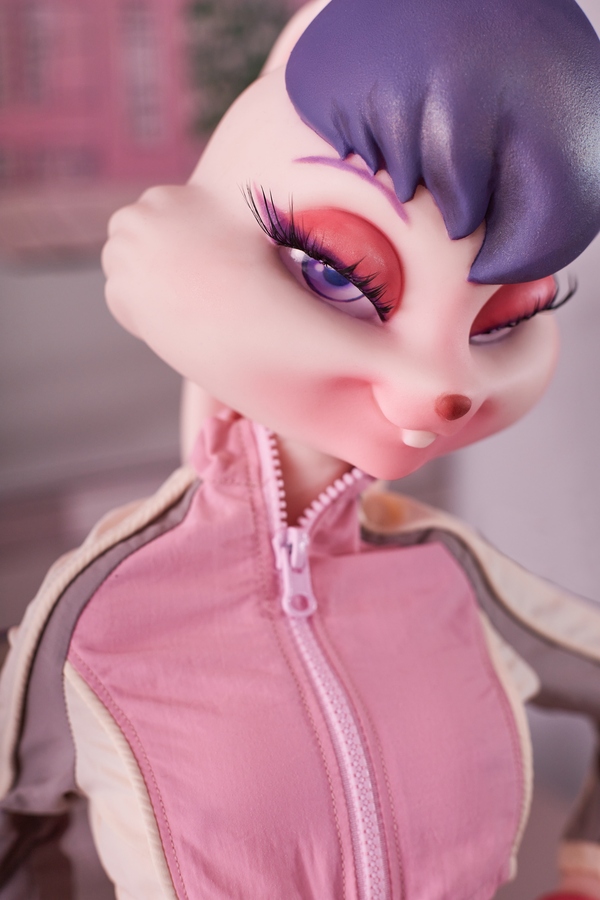 70cm C Cup Silicone Medium Breasts Thin Lips Gray Eyes Fantasy Sex Doll Detail View 6