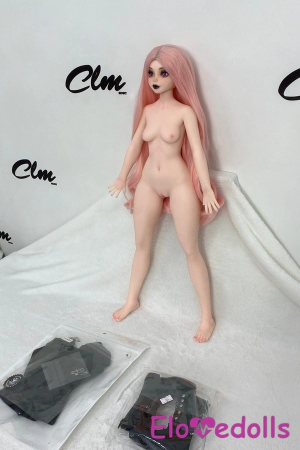 Búp bê tình dục mini 60cm A Cup Silicone mắt hổ phách mỏng màu hồng Bộ sưu tập 3