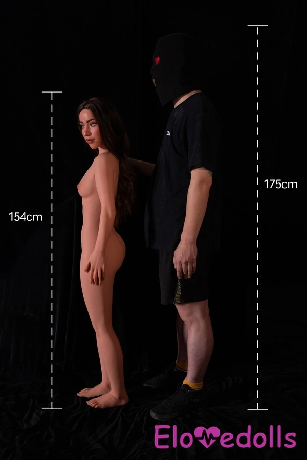 ตุ๊กตาเซ็กส์สมจริง หัวซิลิโคนคัพ C ขนาด 154 ซม. และลำตัว TPE ตาสีเหลืองอำพัน หน้าอกเล็กปานกลาง ดูรายละเอียด 15