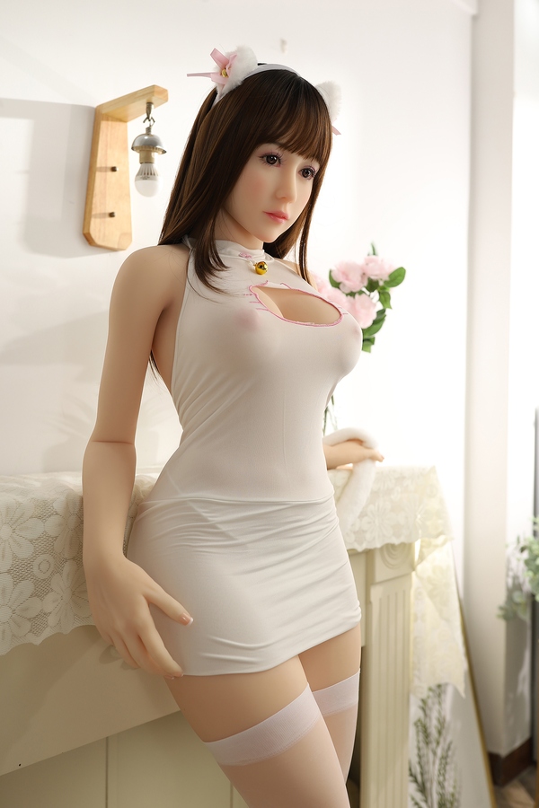 163cm C Cup TPE Thin Lips Brunette Gray Eyes Japanese Sex Doll Detail View 5