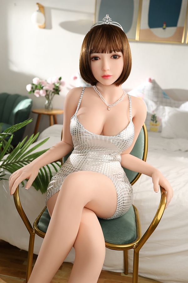 163cm E Cup TPE Brunette Petite Breasts Gray Eyes American Sex Doll Detail View 1