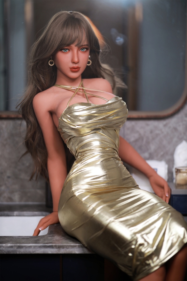 162cm D Cup TPE Thin Lips Voluptuous Brunette Thick Sex Doll Gallery 3