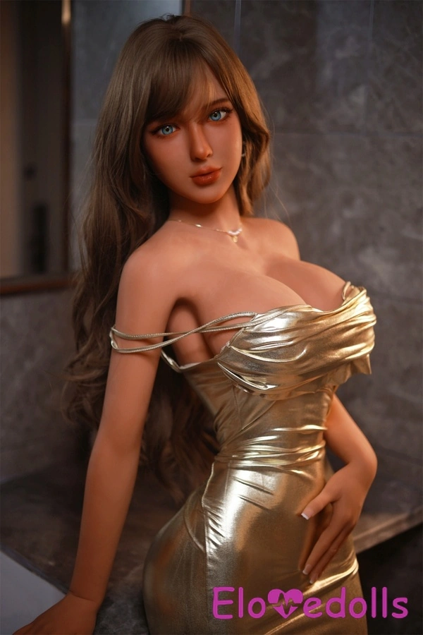 162cm D Cup TPE Brunette Thin Lips Amber Eyes Thick Sex Doll Detail View 5
