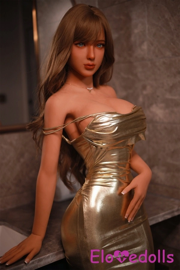 162cm D Cup TPE Thin Lips Voluptuous Amber Eyes Thick Sex Doll Detail View 9