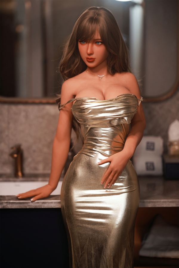 162cm D Cup TPE Thin Lips Amber Eyes Voluptuous Thick Sex Doll Detail View 10