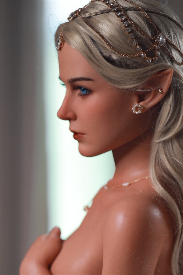 151cm C Cup Silicone Petite Thin Lips Blonde European Sex Doll Gallery 3