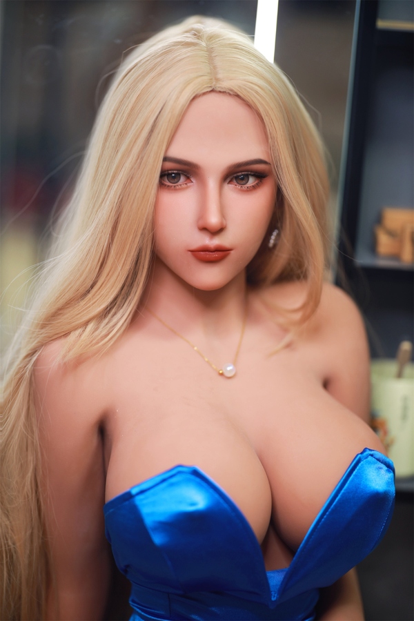 156cm D Cup TPE Blue Eyes Blonde Petite Breasts Realistic Sex Doll Gallery 4