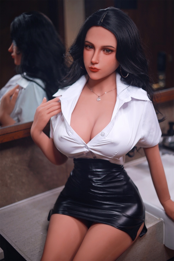 156cm D Cup TPE Petite Breasts Gray Eyes Glossy Lips Sex Doll Gallery 4