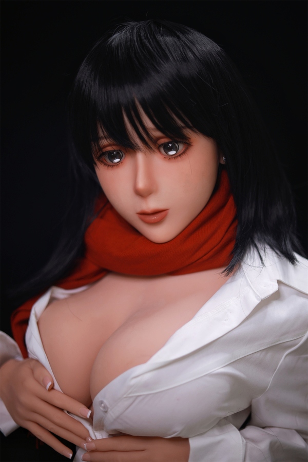 156cm D Cup TPE Medium Breasts Black Thin Lips Japanese Sex Doll Gallery 4