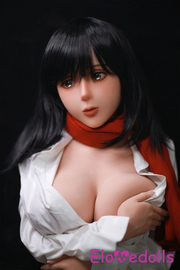 156cm D Cup TPE Medium Breasts Black Gray Eyes Japanese Sex Doll Detail View 4