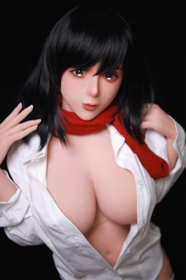 156cm D Cup TPE Black Gray Eyes Thin Lips Japanese Sex Doll Detail View 8