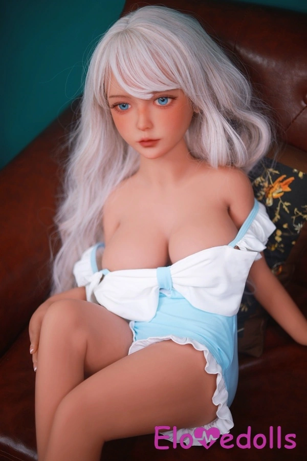 ตุ๊กตาเซ็กส์ TPE ขนาดคัพ D ขนาด 100 ซม. ดวงตาสีฟ้า ริมฝีปากบาง ขนาดเล็ก สมจริง