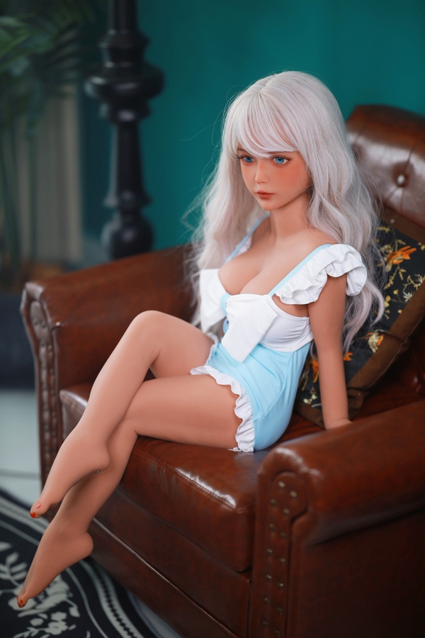100cm D Cup TPE White Petite Blue Eyes Lifelike Sex Doll Gallery 5