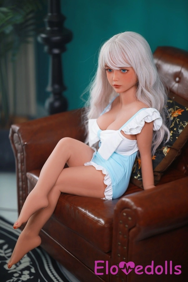 Galleria 5 di bambole sessuali realistiche in TPE, bianche, piccole, con coppa D, da 100 cm