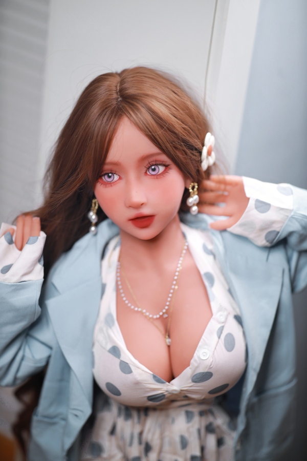 110cm F Cup TPE Petite Blue Eyes Medium Breasts Realistic Sex Doll Gallery 5