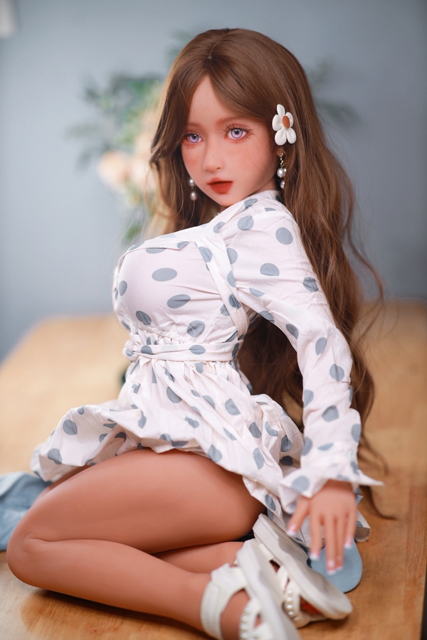 110cm F Cup TPE Gray Blue Eyes Full Lips Realistic Sex Doll Detail View 3