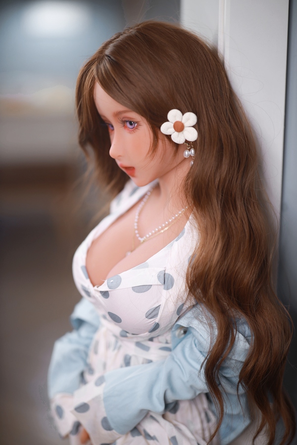 110cm F Cup TPE Gray Petite Blue Eyes Realistic Sex Doll Detail View 8