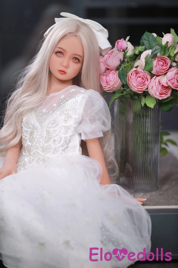 115cm AA TPE Thin Lips Petite White Mini Sex Doll Gallery 4