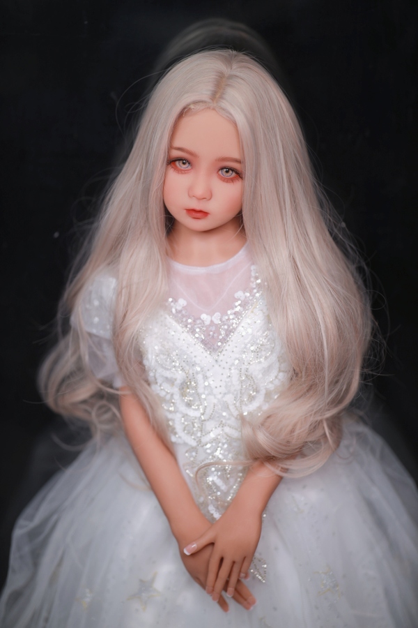 115cm AA TPE Thin Lips Gray Eyes Petite Mini Sex Doll Detail View 9