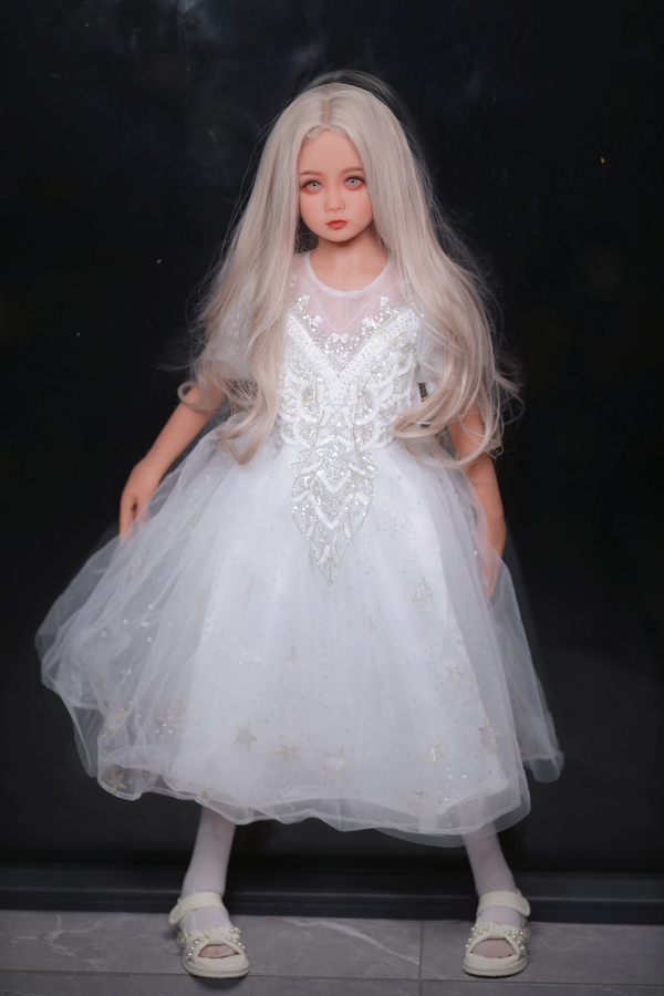 115cm AA TPE White Petite Gray Eyes Mini Sex Doll Detail View 12