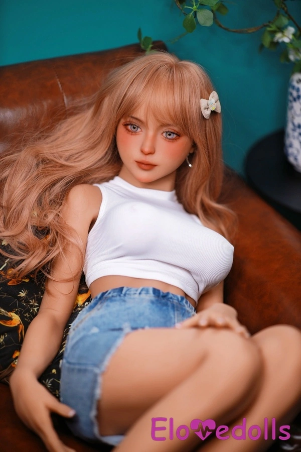 Muñeca sexual asiática de TPE, copa E de 128 cm, pechos pequeños, labios finos y rubia, galería 7