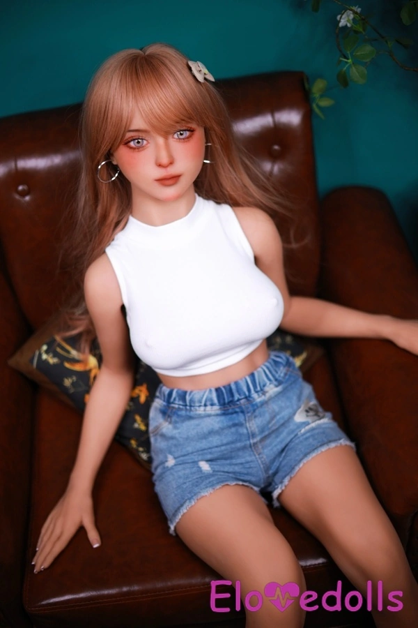 Muñeca sexual asiática rubia de TPE con pechos pequeños, copa E de 128 cm, galería 9