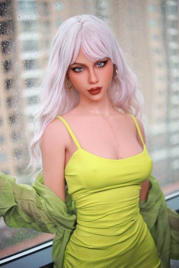 160cm C Cup TPE Petite Breasts Green Eyes White Realistic Sex Doll Product