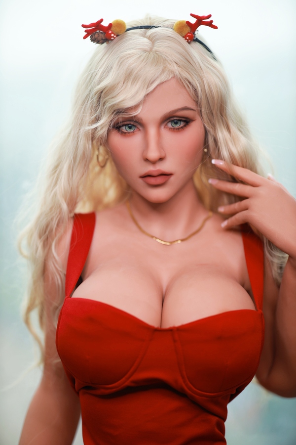 160cm C Cup TPE Thin Lips Amber Eyes Blonde Sex Doll Detail View 14