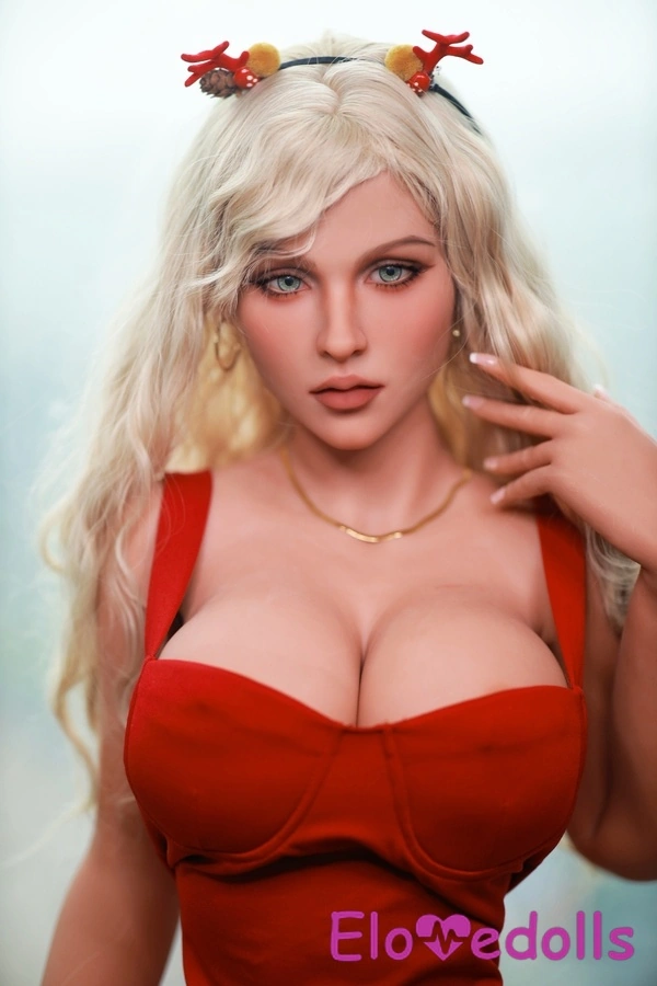 160cm C Cup TPE Thin Lips Amber Eyes Blonde Sex Doll Detail View 14