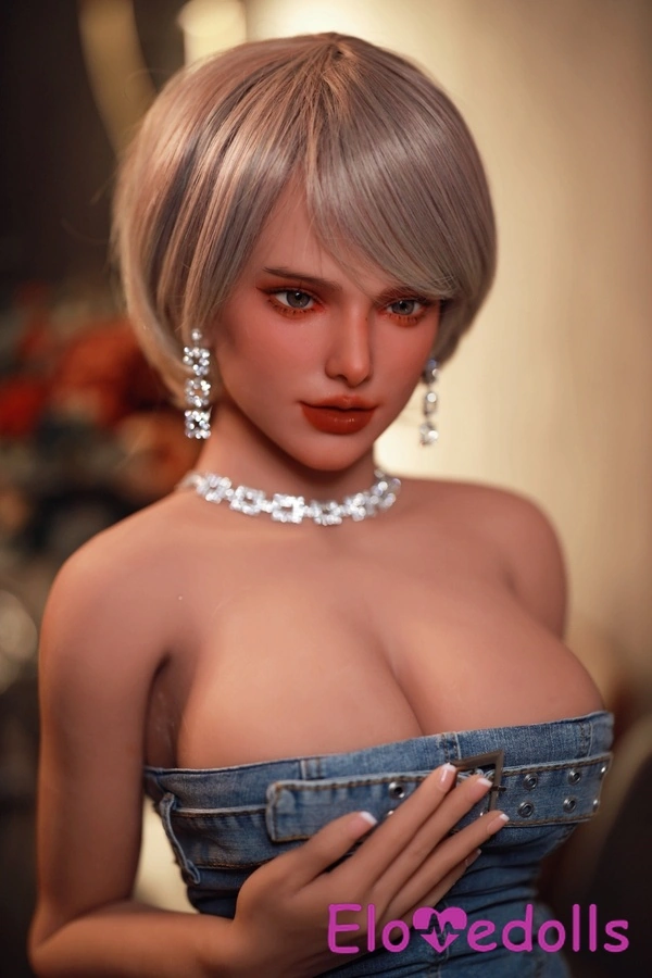 163cm E Cup TPE Blonde Petite Breasts Voluptuous American Sex Doll Detail View 2