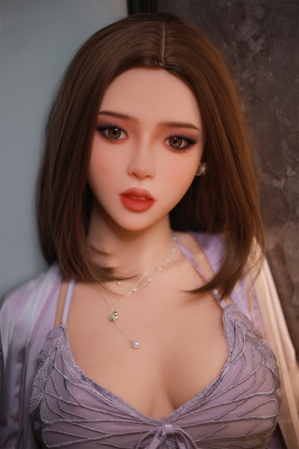 87cm B Cup TPE Small Breasts Amber Eyes Brunette Sex Doll Torso Gallery 3