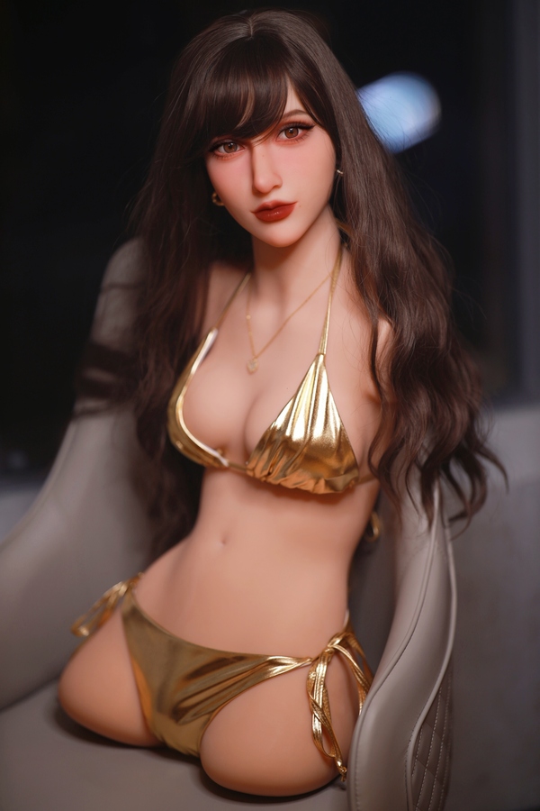 77cm A Cup TPE Brunette Petite Thin Lips Sex Doll Torso Product
