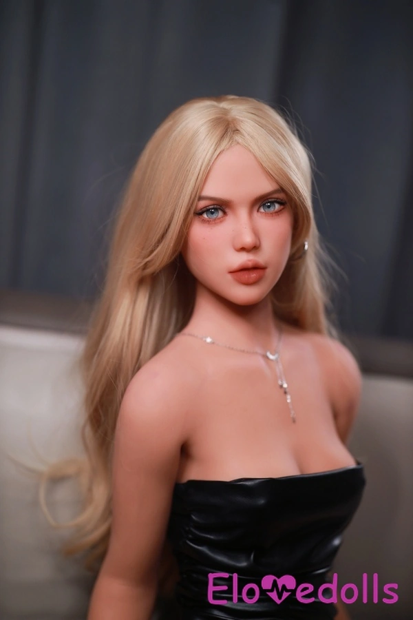157cm A Cup TPE Amber Eyes Blonde Thin Lips Realistic Sex Doll Detail View 14