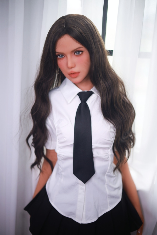 157cm B Cup TPE Brunette Blue Eyes Voluptuous Realistic Sex Doll Detail View 10