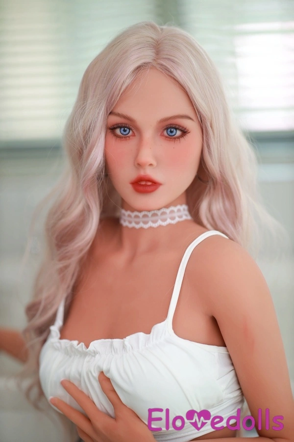 Boneka Seks Realistis Putih Menggairahkan Bibir Tipis TPE Cup B 159cm