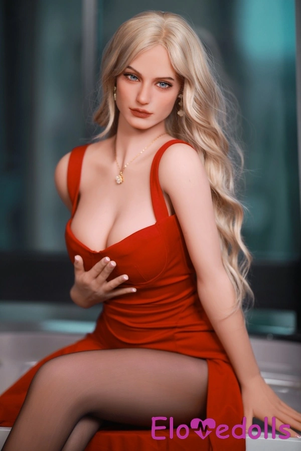 Poupée sexuelle réaliste de 166 cm, bonnet C, en TPE, petite poitrine, yeux gris-blancs, vue détaillée 23