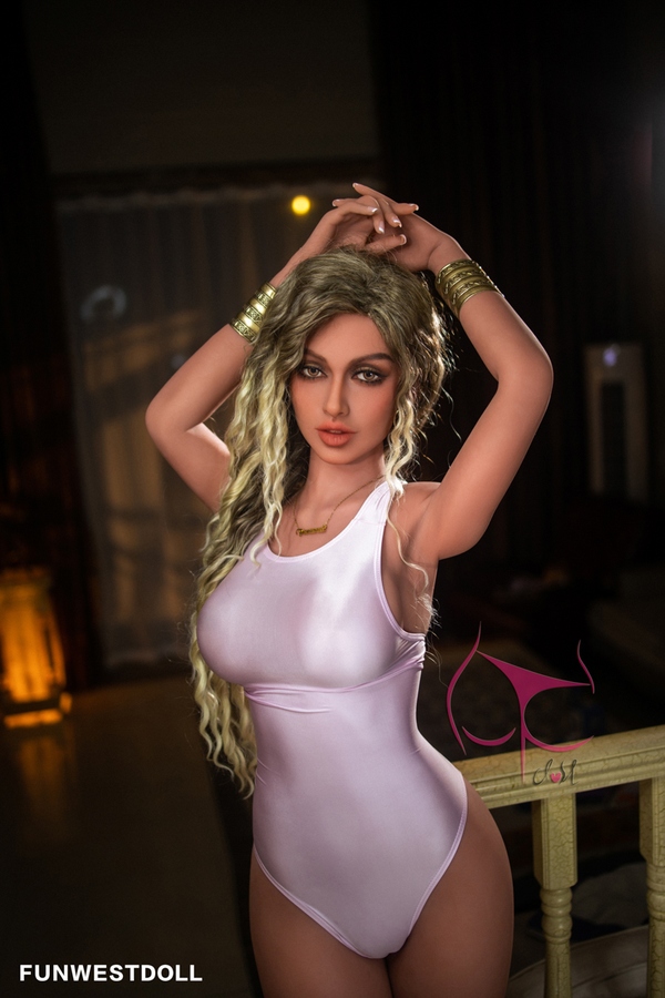 162cm F Cup TPE Blonde Medium Breasts Glossy Lips Sex Doll Gallery 5