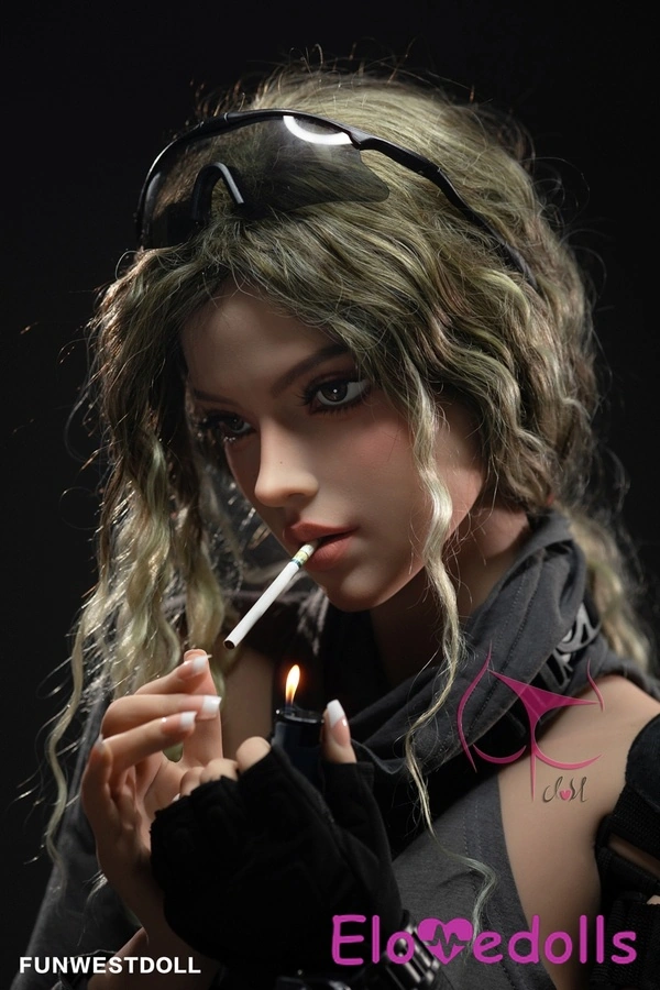 Búp bê tình dục 165cm C Cup TPE Môi mỏng Mắt xám Trắng Gallery 7