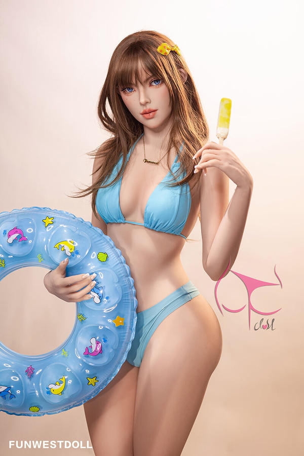 157cm C Cup TPE Brunette Petite Breasts Thin Lips Sex Doll Gallery 4